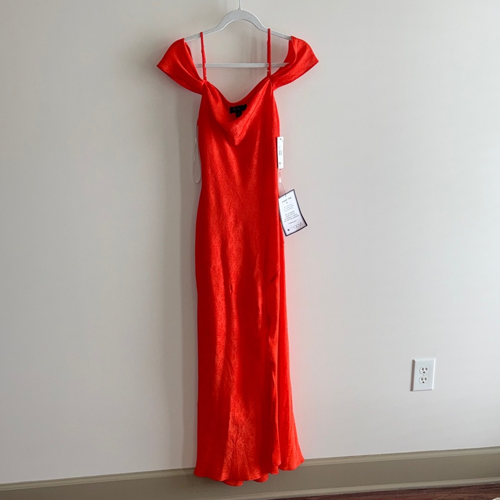 NWT BCX Orange Maxi Dress, Small
